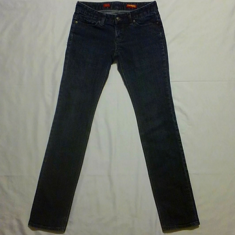 Express Stella Skinny Leg Denim Blue Jeans 2 L